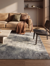 Nerith Hand-Knotted Wool & Bamboo Silk Rug - Grey