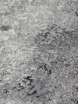 Nerith Hand-Knotted Wool & Bamboo Silk Rug - Grey