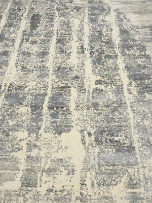 Orellan Hand-Knotted Wool & Bamboo Silk Rug - Beige