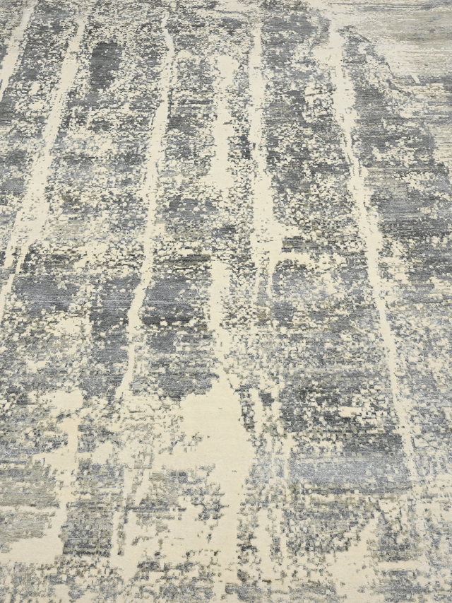 Orellan Hand-Knotted Wool & Bamboo Silk Rug - Beige