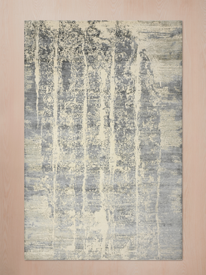 Orellan Hand-Knotted Wool & Bamboo Silk Rug - Beige