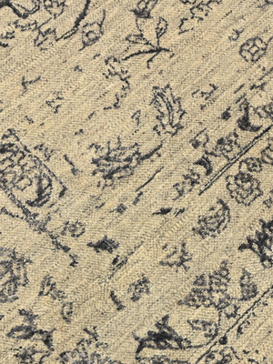 Veda Wool & Bamboo Silk Hand-Knotted Rug - Khaki