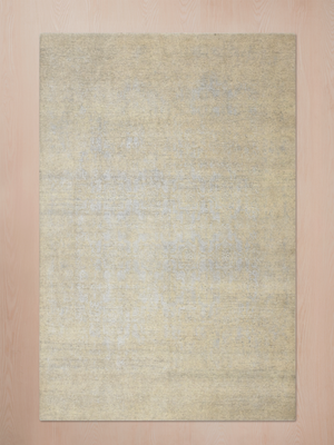 Kenil Wool & Bamboo Silk Hand-Knotted Rug - Beige
