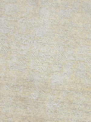 Kenil Wool & Bamboo Silk Hand-Knotted Rug - Beige