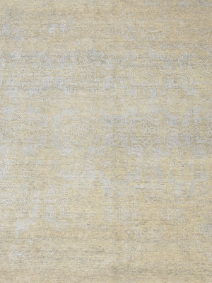 Kenil Wool & Bamboo Silk Hand-Knotted Rug - Beige
