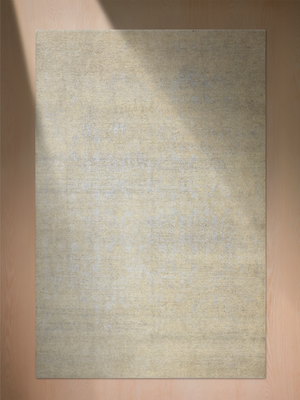 Kenil Wool & Bamboo Silk Hand-Knotted Rug - Beige