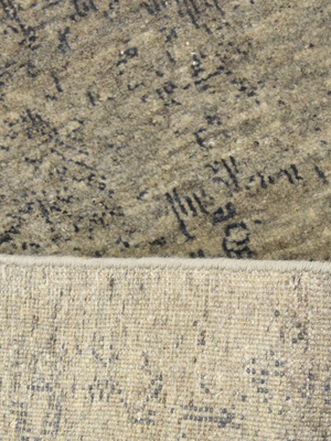 Ambrin Hand-knotted Wool & Bamboo Silk Rug - Khaki