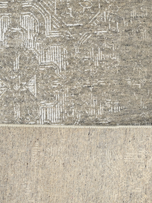 Kavi Wool & Bamboo Silk Hand-Knotted Rug - Khaki