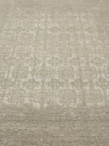 Kavi Wool & Bamboo Silk Hand-Knotted Rug - Khaki
