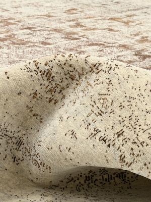Kavi Wool & Bamboo Silk Hand-Knotted Rug - Off White
