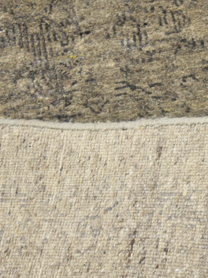 Navira Hand-knotted Wool & Bamboo Silk Rug - Khaki