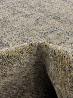 Navira Hand-knotted Wool & Bamboo Silk Rug - Khaki