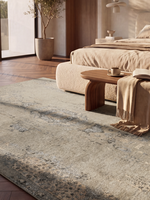 Tara Wool & Bamboo Silk Hand-Knotted Rug - Beige