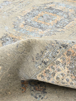 Tara Wool & Bamboo Silk Hand-Knotted Rug - Beige