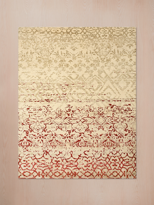 Renwick Hand-knotted Wool & Bamboo Silk Rug - Beige