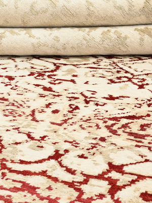 Renwick Hand-knotted Wool & Bamboo Silk Rug - Beige
