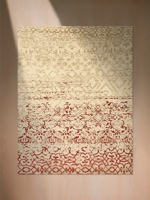 Renwick Hand-knotted Wool & Bamboo Silk Rug - Beige