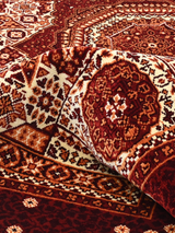 Zafira Hand-Knotted Wool & Bamboo Silk Rug - Burgundy
