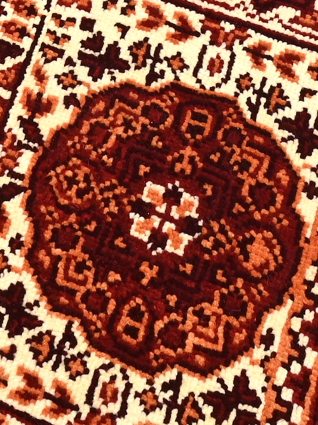 Zafira Hand-Knotted Wool & Bamboo Silk Rug - Burgundy