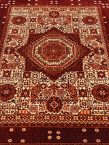Zafira Hand-Knotted Wool & Bamboo Silk Rug - Burgundy