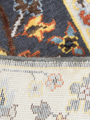 Kavro Hand-Knotted Wool & Bamboo Silk Persian Rug - Grey