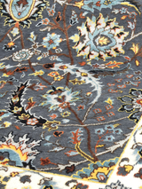 Kavro Hand-Knotted Wool & Bamboo Silk Rug - Grey
