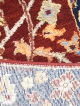 Kavro Hand-Knotted Wool & Bamboo Silk Rug - Burgundy