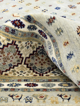Torin Hand-Knotted Wool & Bamboo Silk Rug - Grey