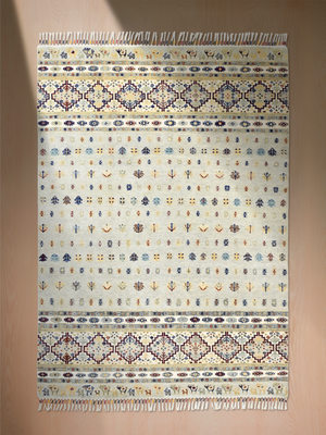 Torin Hand-Knotted Wool & Bamboo Silk Persian Rug - Grey