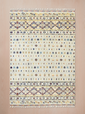 Torin Hand-Knotted Wool & Bamboo Silk Persian Rug - Grey