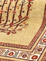Sarev Hand-Knotted Wool & Bamboo Silk Rug - Sand