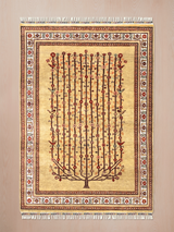 Sarev Hand-Knotted Wool & Bamboo Silk Rug - Sand