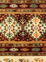 Virel Hand-Knotted Wool & Bamboo Silk Rug - Cream