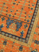 Kovra Hand-Knotted Wool & Bamboo Silk Rug - Orange