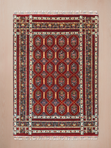 Roven Hand-Knotted Wool & Bamboo Silk Rug - Burgundy
