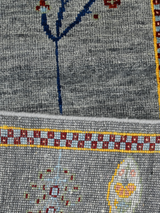 Alven Hand-Knotted Wool & Bamboo Silk Rug - Alloy Grey