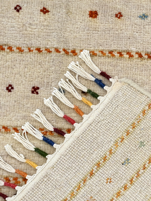 Varek Hand-Knotted Wool & Bamboo Silk Persian Rug - Almond