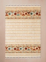 Varek Hand-Knotted Wool & Bamboo Silk Rug - Almond