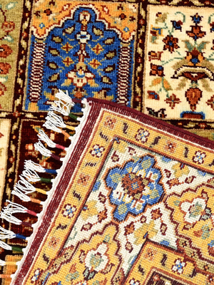 Mavik Hand-Knotted Wool & Bamboo Silk Persian Rug - Multi
