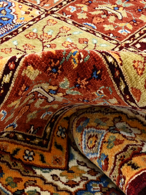 Mavik Hand-Knotted Wool & Bamboo Silk Persian Rug - Multi