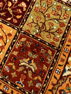 Mavik Hand-Knotted Wool & Bamboo Silk Persian Rug - Multi
