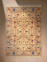 Selra Hand-Knotted Wool & Bamboo Silk Rug - Sand