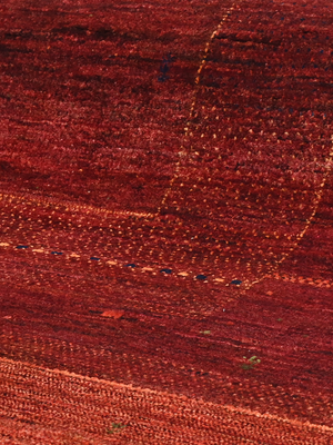 Ravik Hand-Knotted Wool Rug - Burgundy