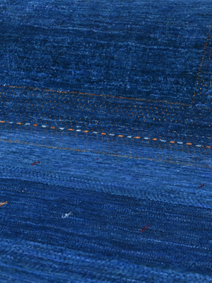 Eryon Hand-Knotted Wool Rug - Royal Blue