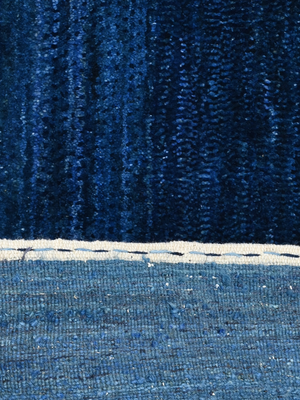 Eryon Hand-Knotted Wool Rug - Royal Blue
