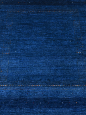 Eryon Hand-Knotted Wool Rug - Royal Blue