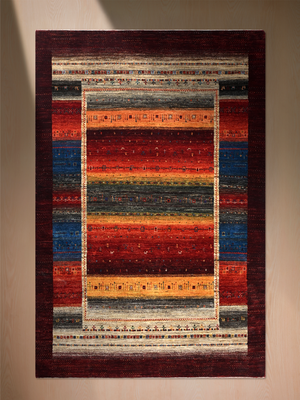Davan Hand-Knotted Wool Rug – Multi