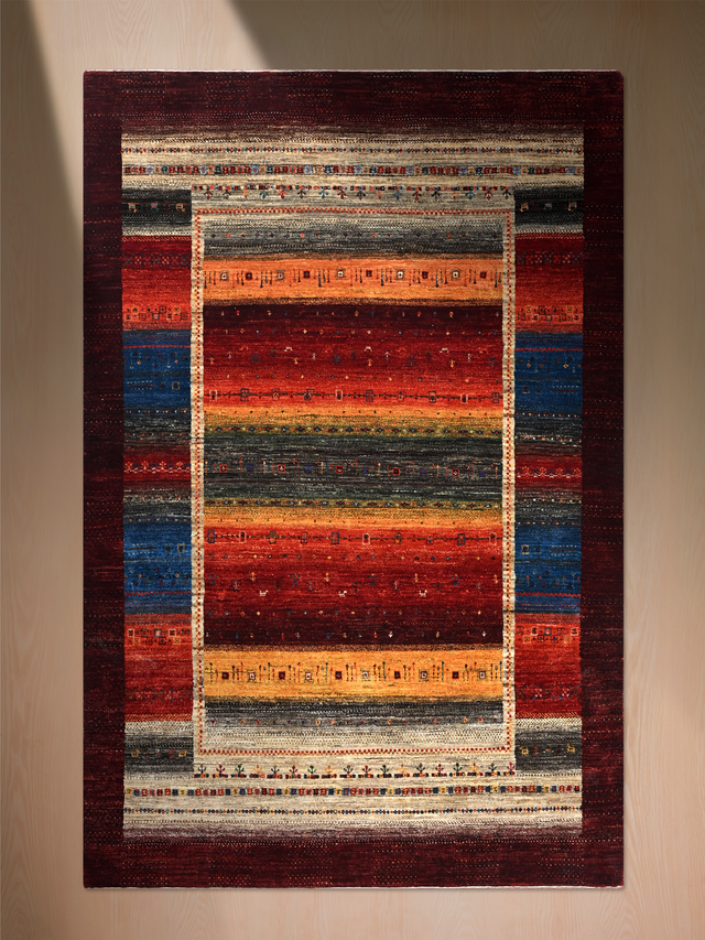 Davan Hand-Knotted Wool Rug – Multi