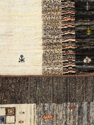 Selim Hand-Knotted Wool Rug – Multi (Blue & Charcoal)
