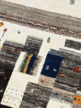 Selim Hand-Knotted Wool Rug – Multi (Blue & Charcoal)